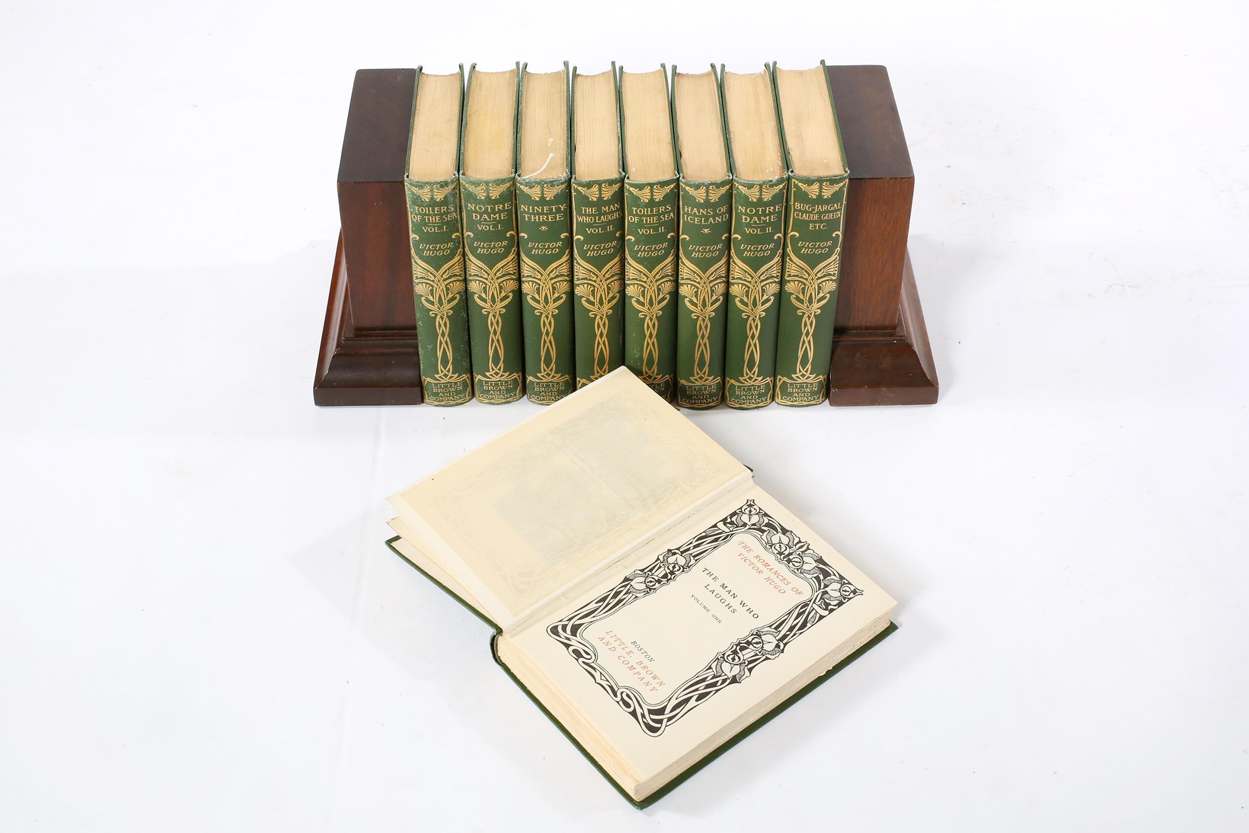 Collection Gilt Leather Bound Library Book Set In Good Condition In Tarry Town, NY