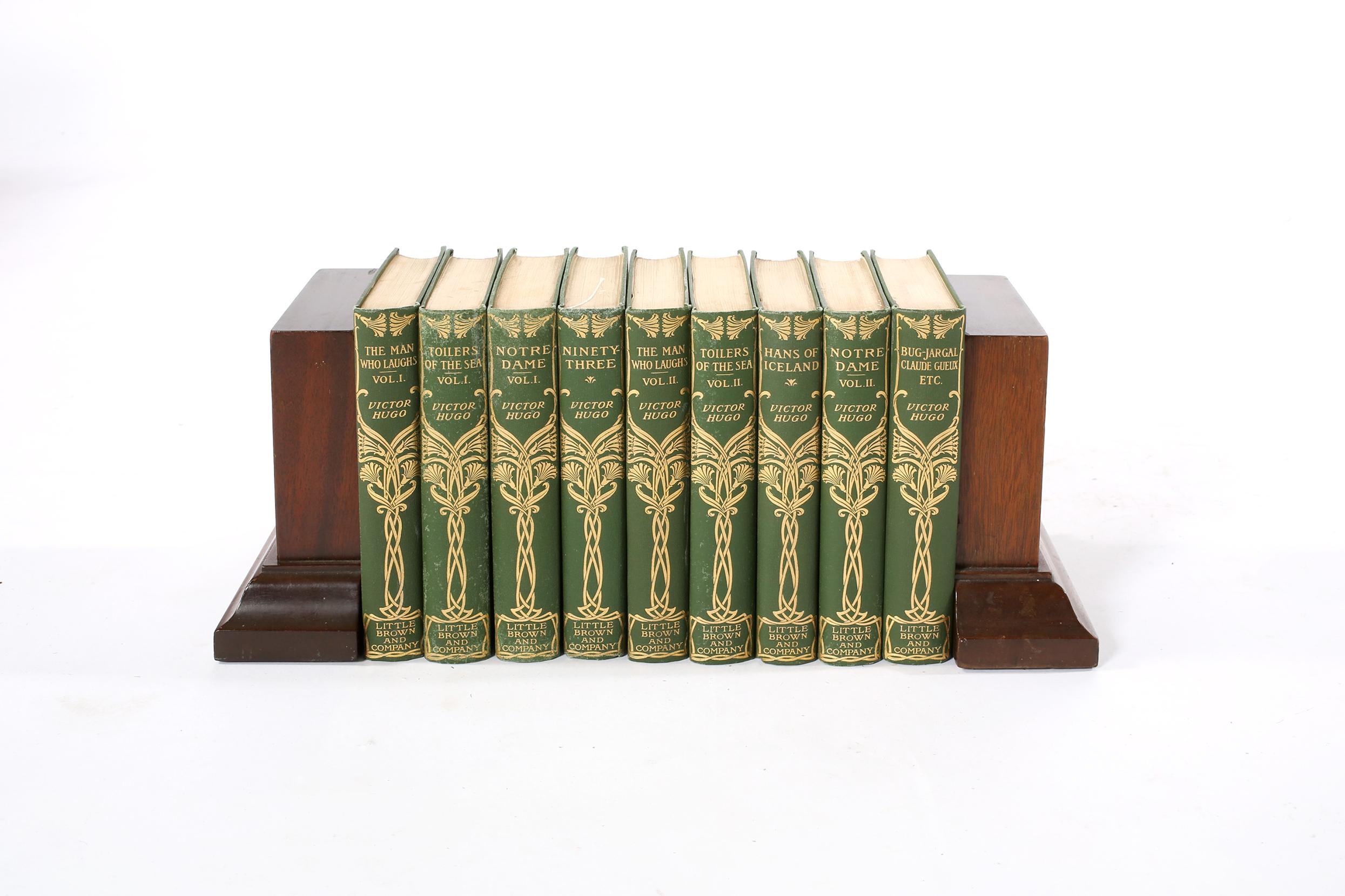Collection Gilt Leather Bound Library Book Set 2