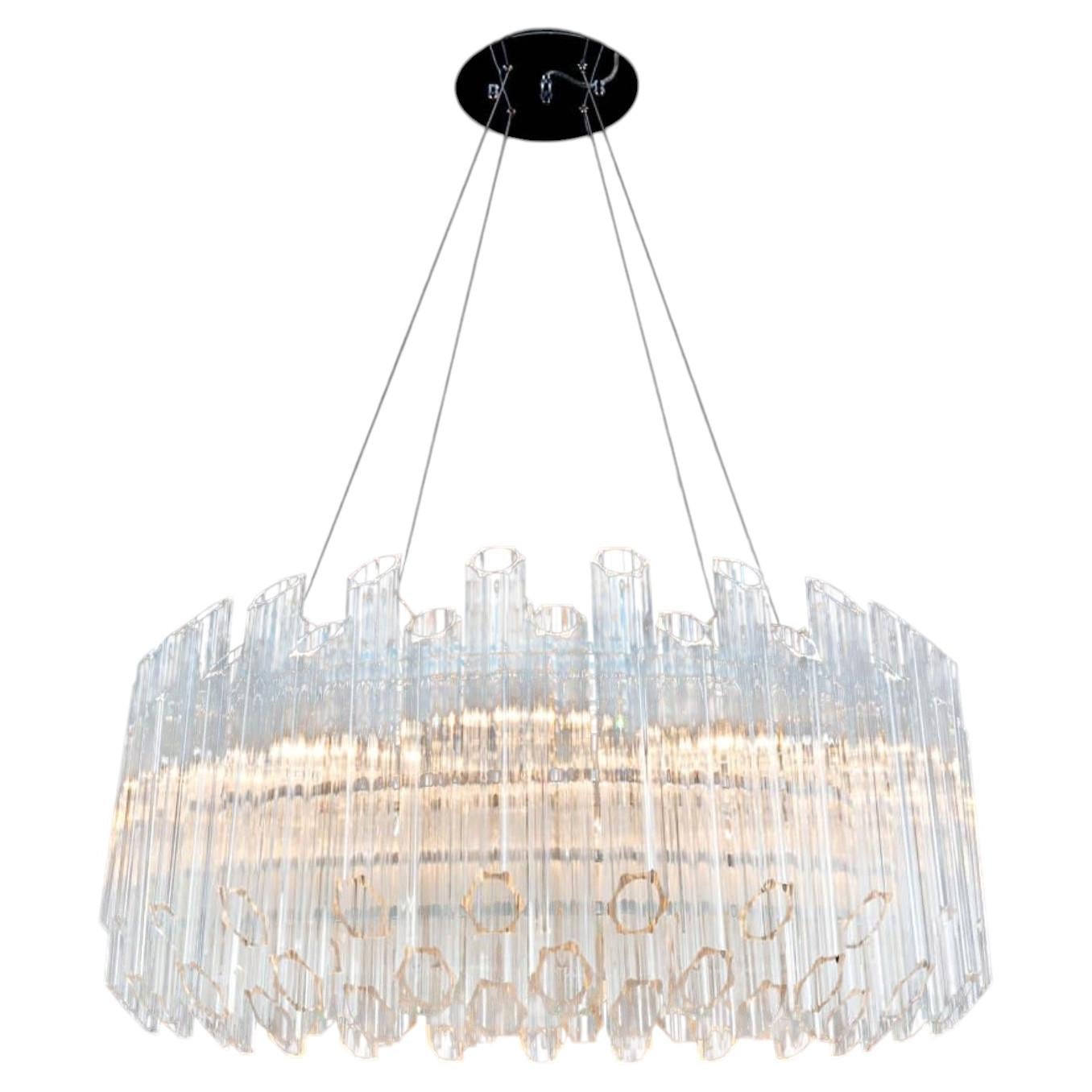 Collection Iceberg Chandelier, Metal and Glass, NCS 168/80 by JAGO