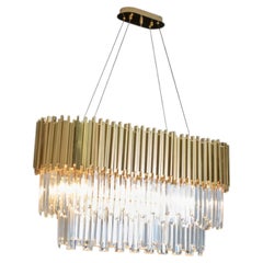 Collection Jupiter Chandelier, Metal and Crystal, NCS 065/2/120 by JAGO