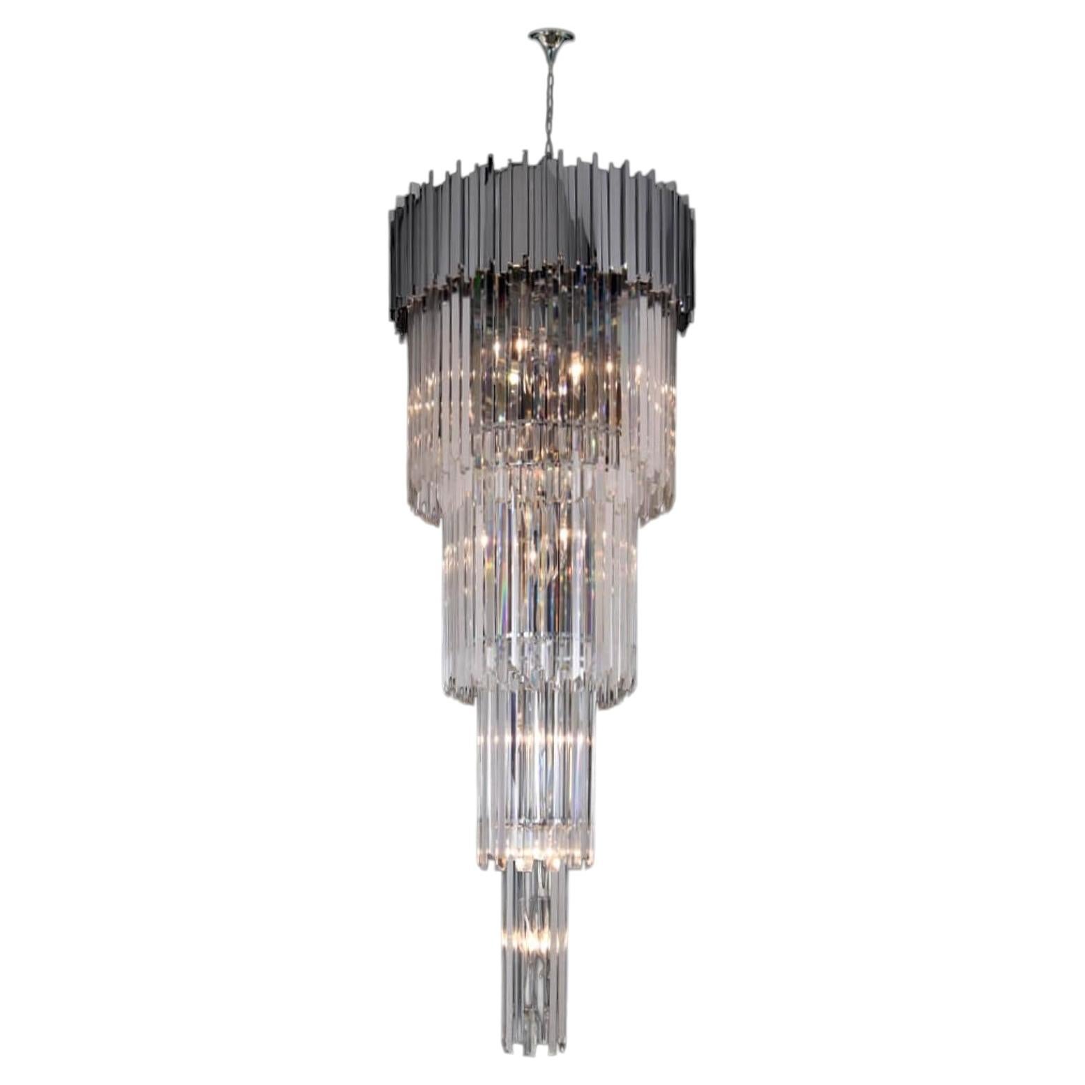 Collection Jupiter Chandelier, Metal and Crystal, NCS 183/4/60 by JAGO