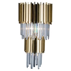 Collection Jupiter Wall Lamp, Metal and Crystal, NCL 127/2 by JAGO