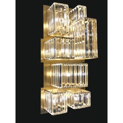 Collection Labirinto Wall Lamp, Metal and Crystal, NCL 149 by JAGO