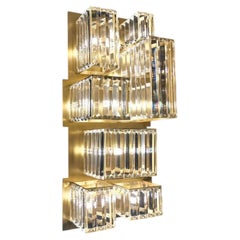 Collection Labirinto Wall Lamp, Metal and Crystal, NCL 149 by JAGO