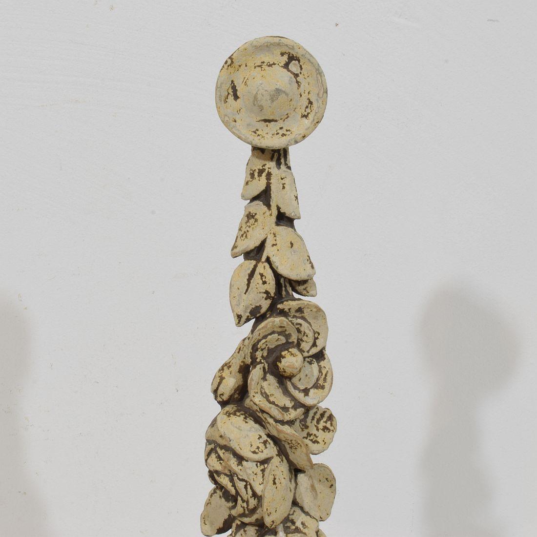 Collection Late 18th Century French Neoclassical Carved Wooden Ornaments For Sale 11