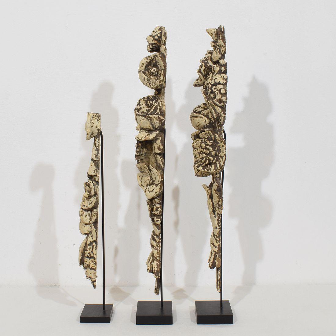 Collection Late 18th Century French Neoclassical Carved Wooden Ornaments For Sale 2