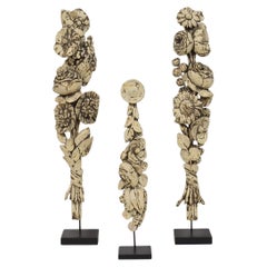 Collection Late 18th Century French Neoclassical Carved Wooden Ornaments