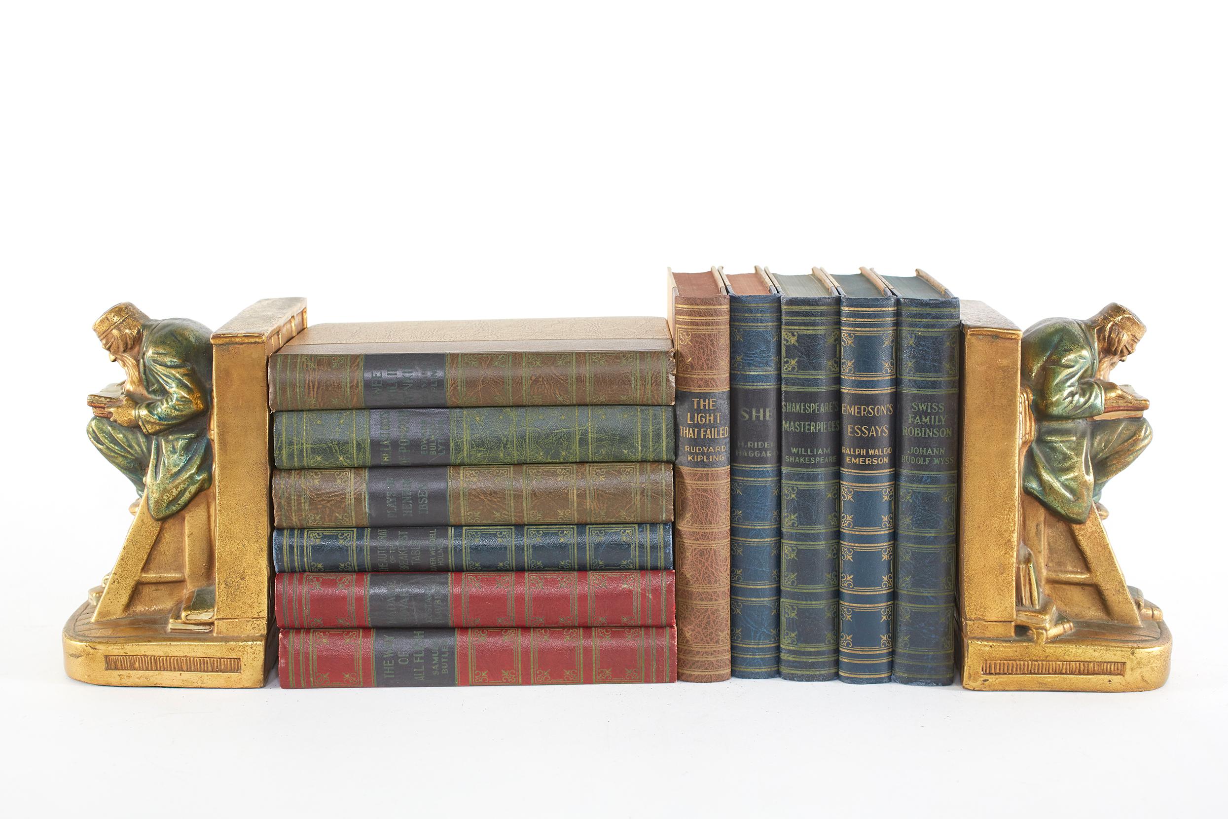 North American Collection Leather Bound Library Book Set