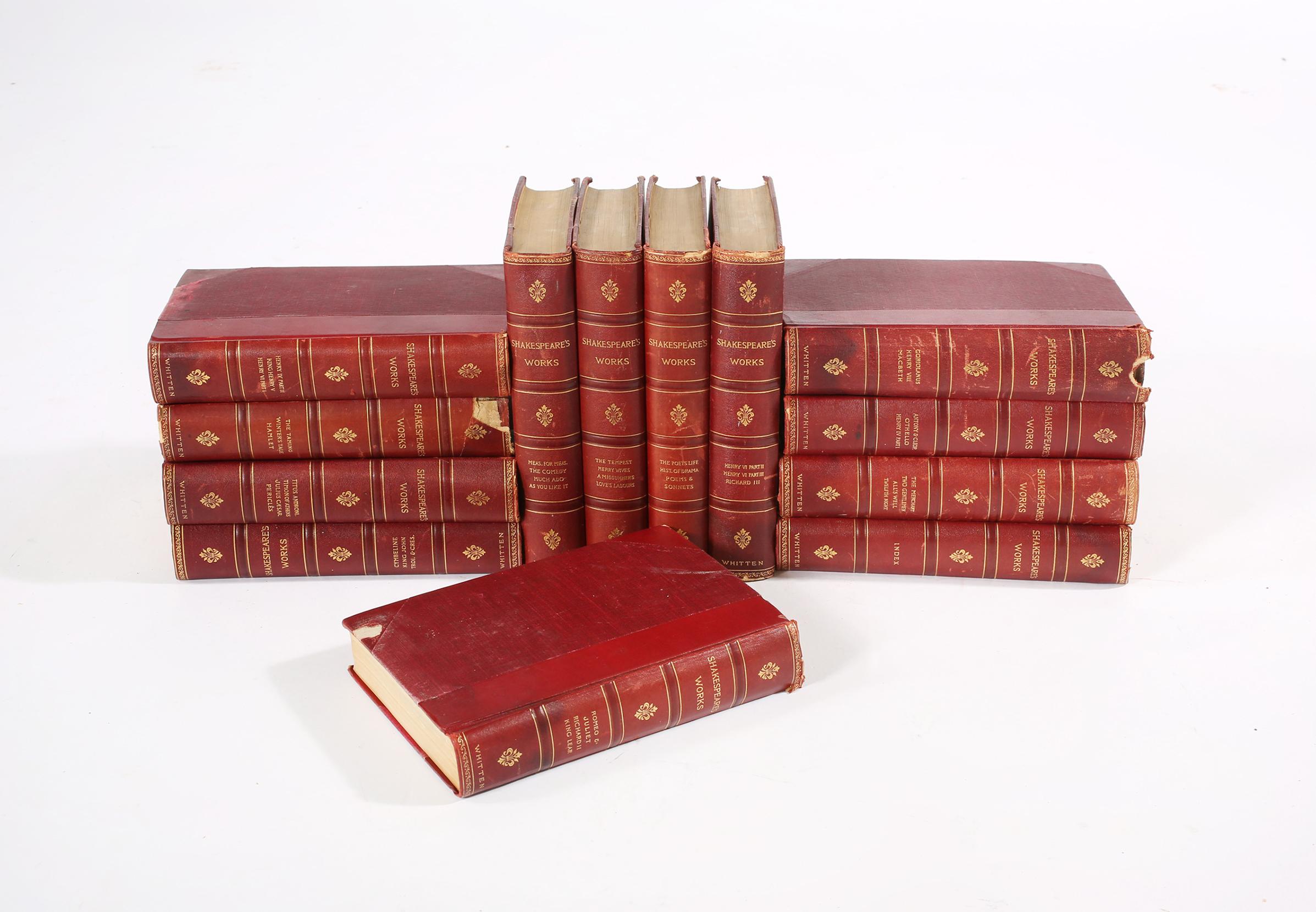 Sammlung Ledergebundene Bibliothek Buch Set Dreizehn im Zustand „Gut“ im Angebot in Tarry Town, NY