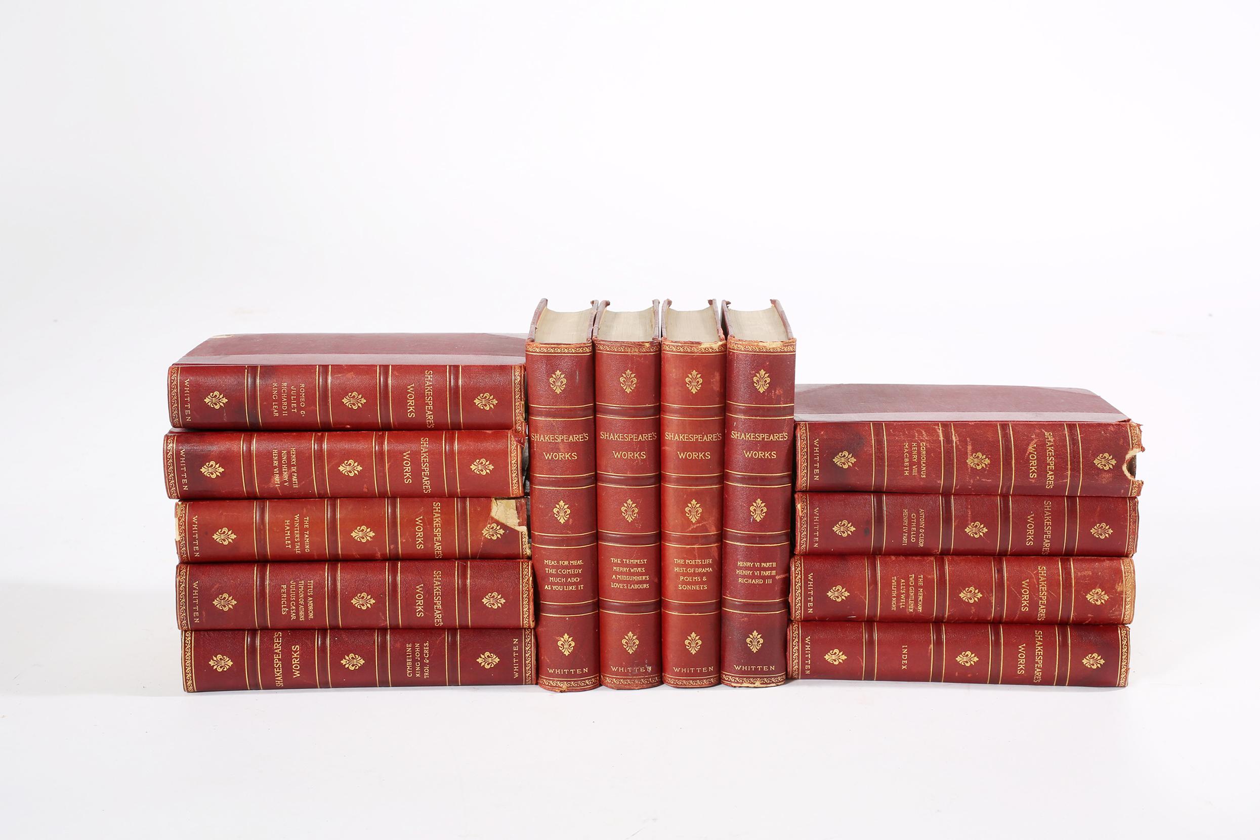 20th Century Collection Leather Bound Library Book Set Thirteen For Sale