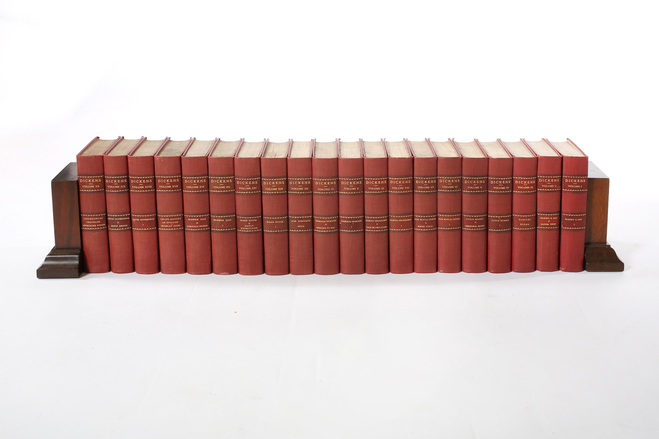 Collection Leather Bound Library Book Set / Twenty Volumes 5