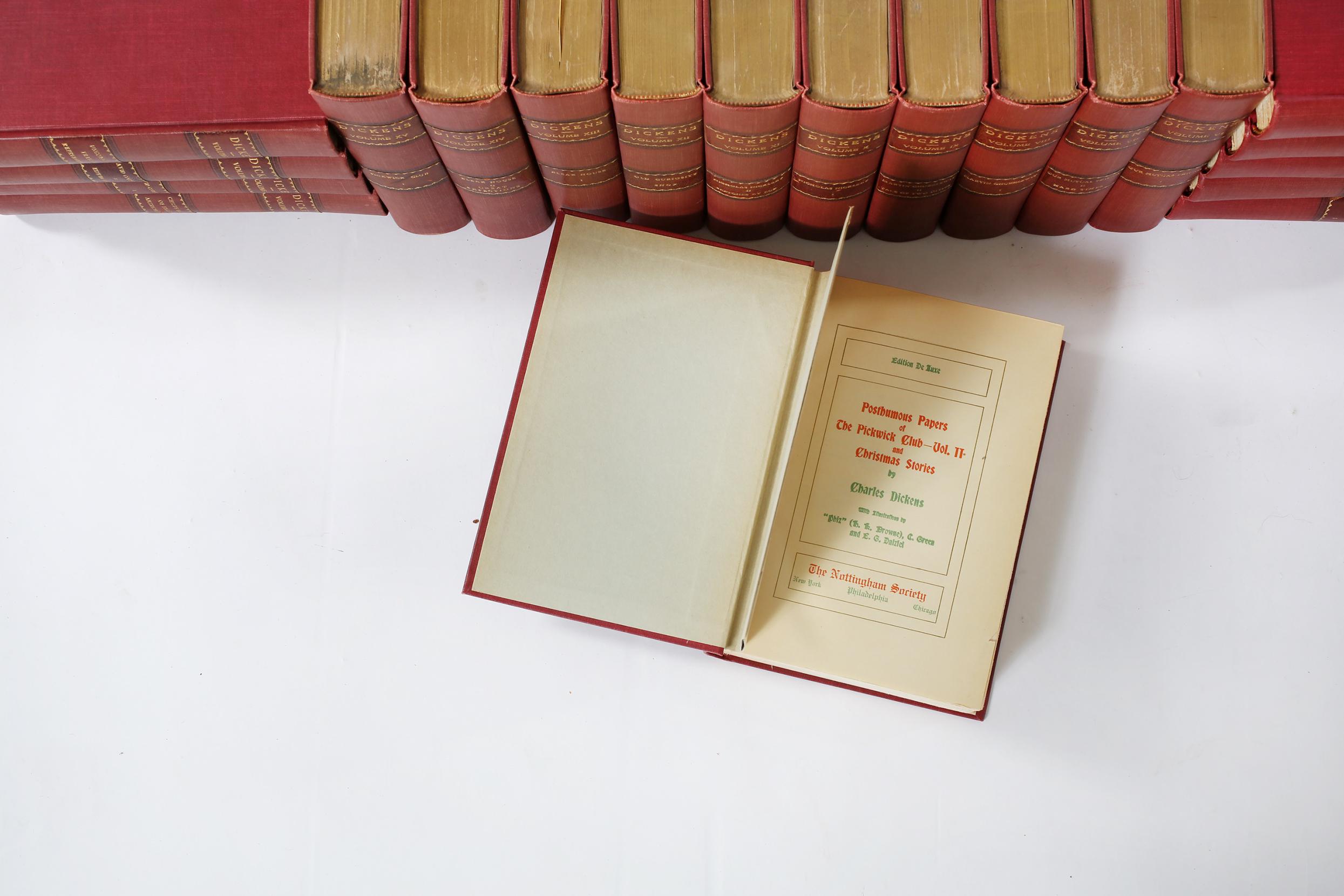 20th Century Collection Leather Bound Library Book Set / Twenty Volumes