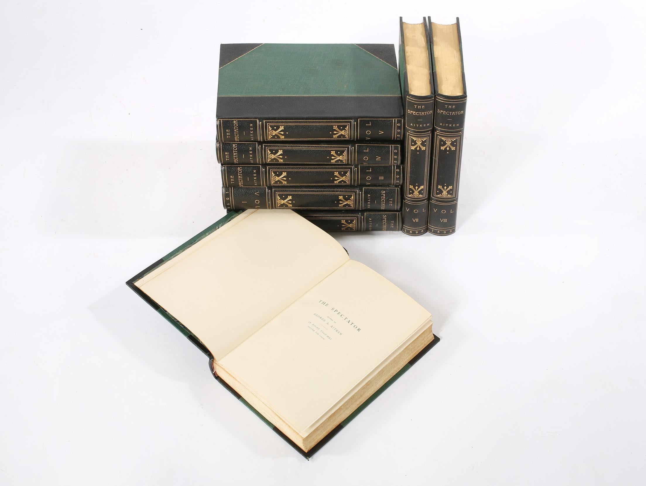 Late 19th Century Collection Library Book George Aitken 