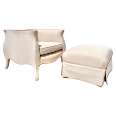 Vintage Collection Lutece Chair & Ottoman by Richard Himmel