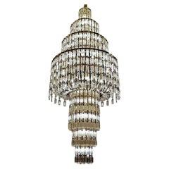 Collection Lyra Chandelier, Metal and Crystal, NCS 113/100 by JAGO