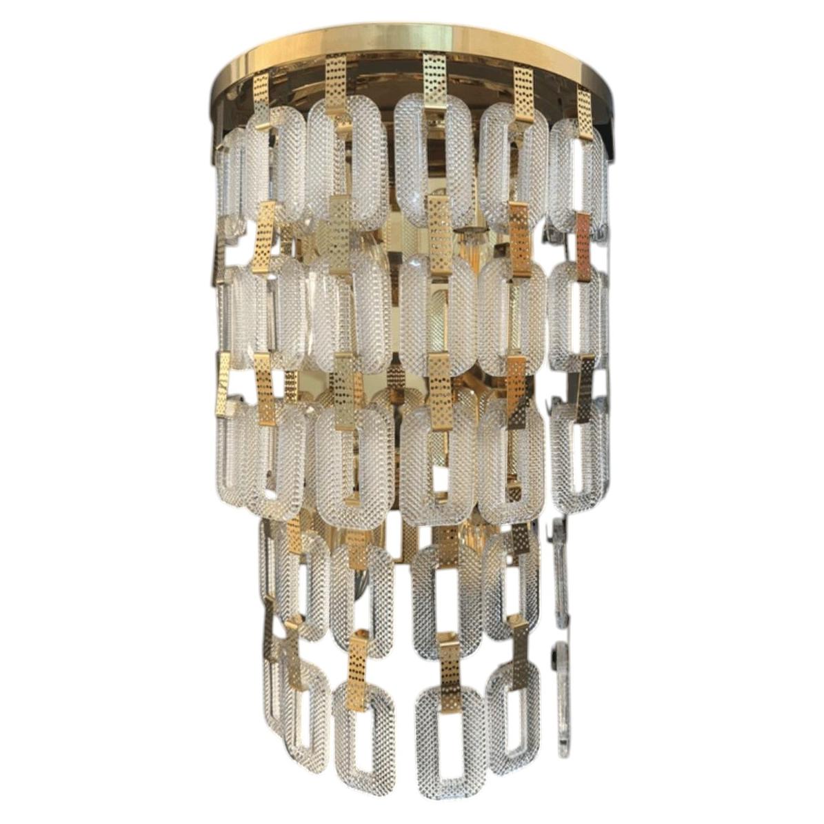 Collection Lyra Wall Lamp, Metal and Crystal, NCA 113/2 by JAGO