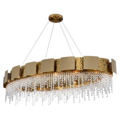 Collezione Marte, lampadario in metallo e cristallo, NCS 520/120 di JAGO