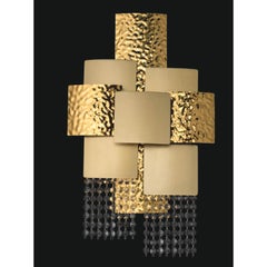 Collection Marte Wall Lamp, Metal and Crystal, NCA 404 by JAGO