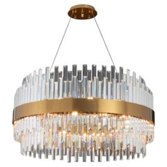 Collection Minerva Chandelier, Metal and Crystal, NCS 172/1/40 by JAGO