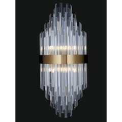 Collection Minerva Wall Lamp, Metal and Crystal, NCA 162/30 by JAGO