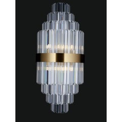 Collection Minerva Wall Lamp, Metal and Crystal, NCA 163/30 by JAGO