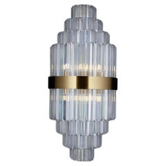 Collection Minerva Wall Lamp, Metal and Crystal, NCA 163/30 by JAGO