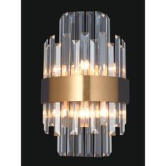 Collection Minerva Wall Lamp, Metal and Crystal, NCA 164 by JAGO