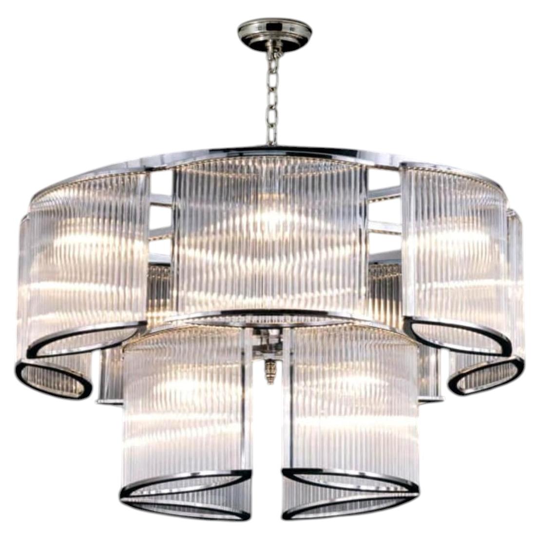 Collection Nettuno Chandelier, Metal and Glass, NCS 066/2 by JAGO