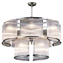 Collection Nettuno Chandelier, Metal and Glass, NCS 066/2 by JAGO