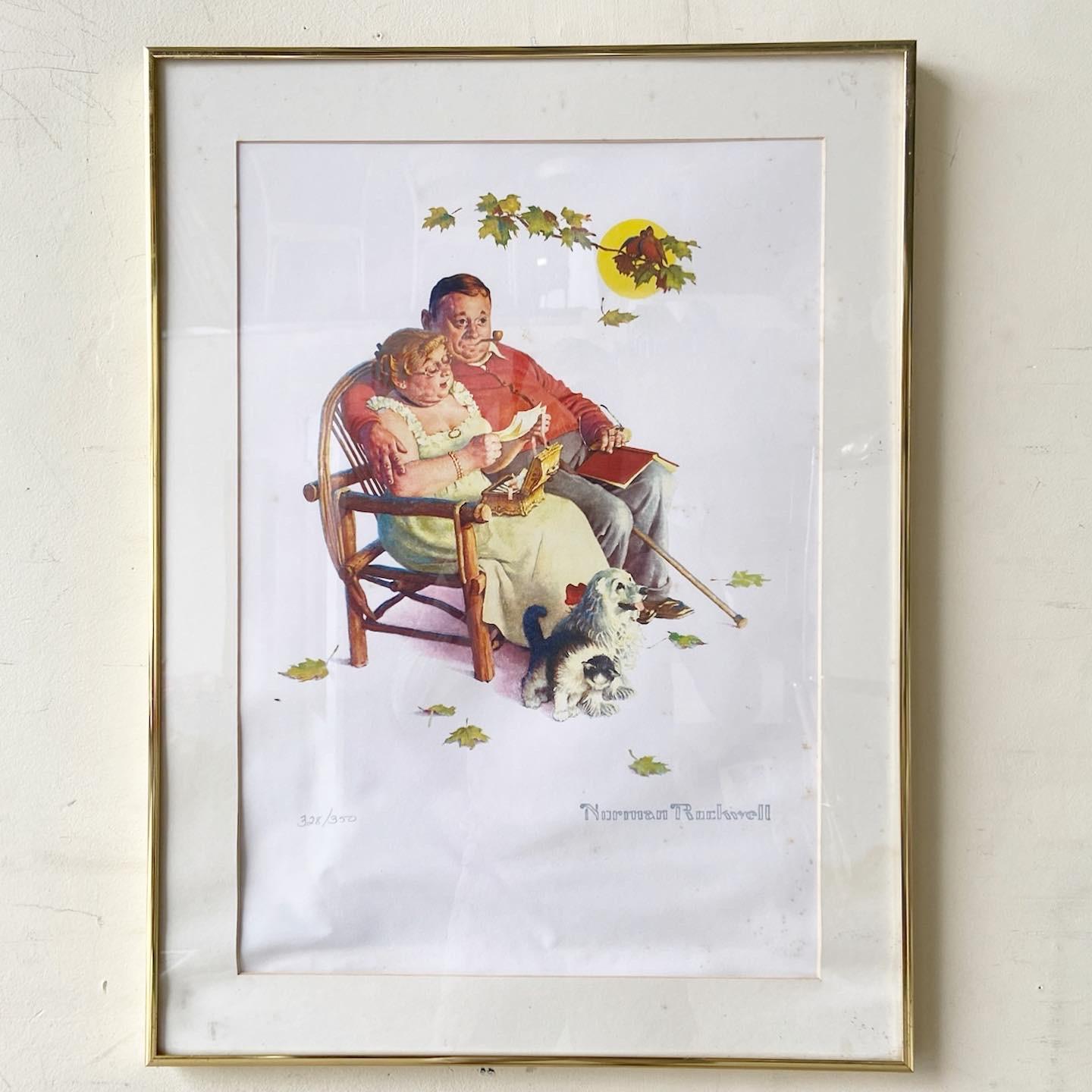 American Collection Norman Rockwell Prints 328/350, 4 Pieces For Sale