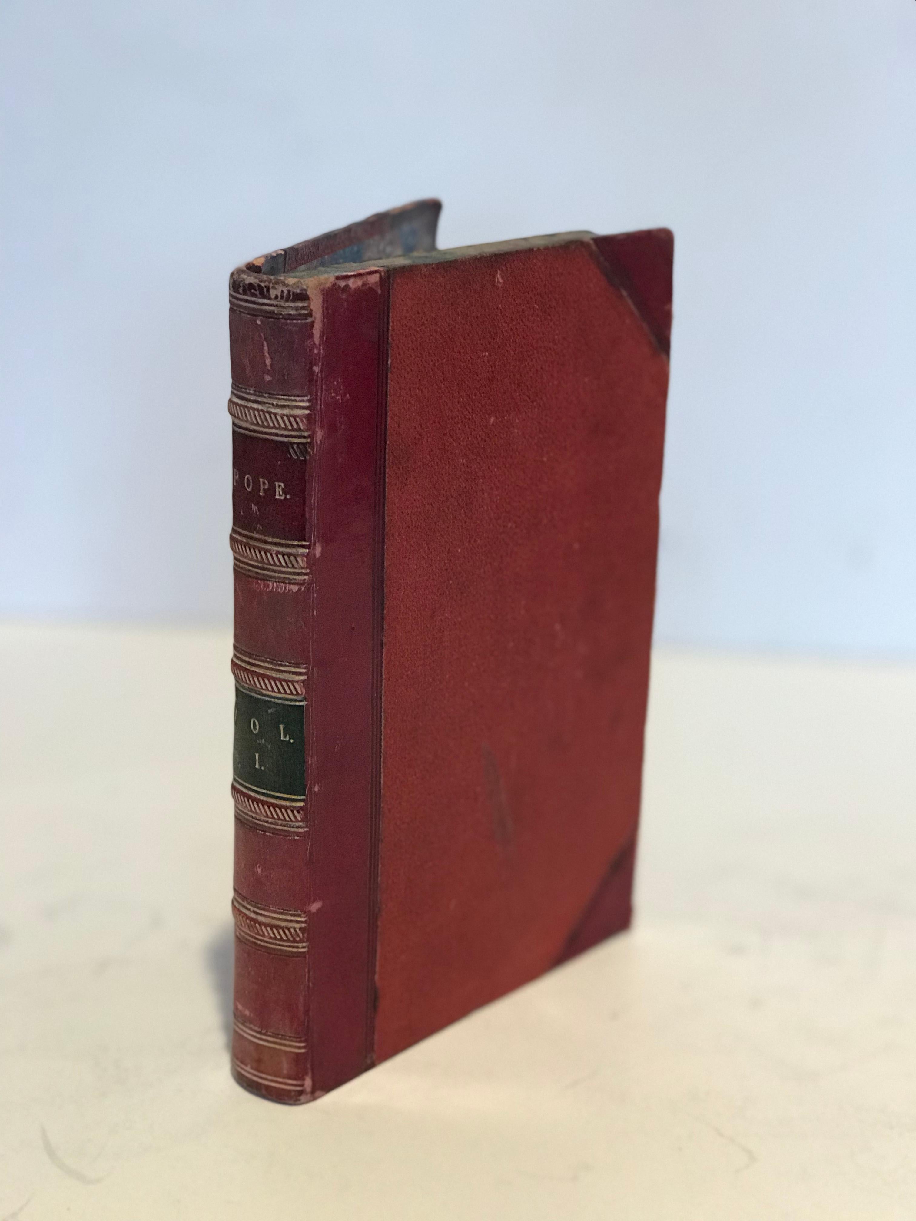 Collection of 10 Antique Red Leather Books 7