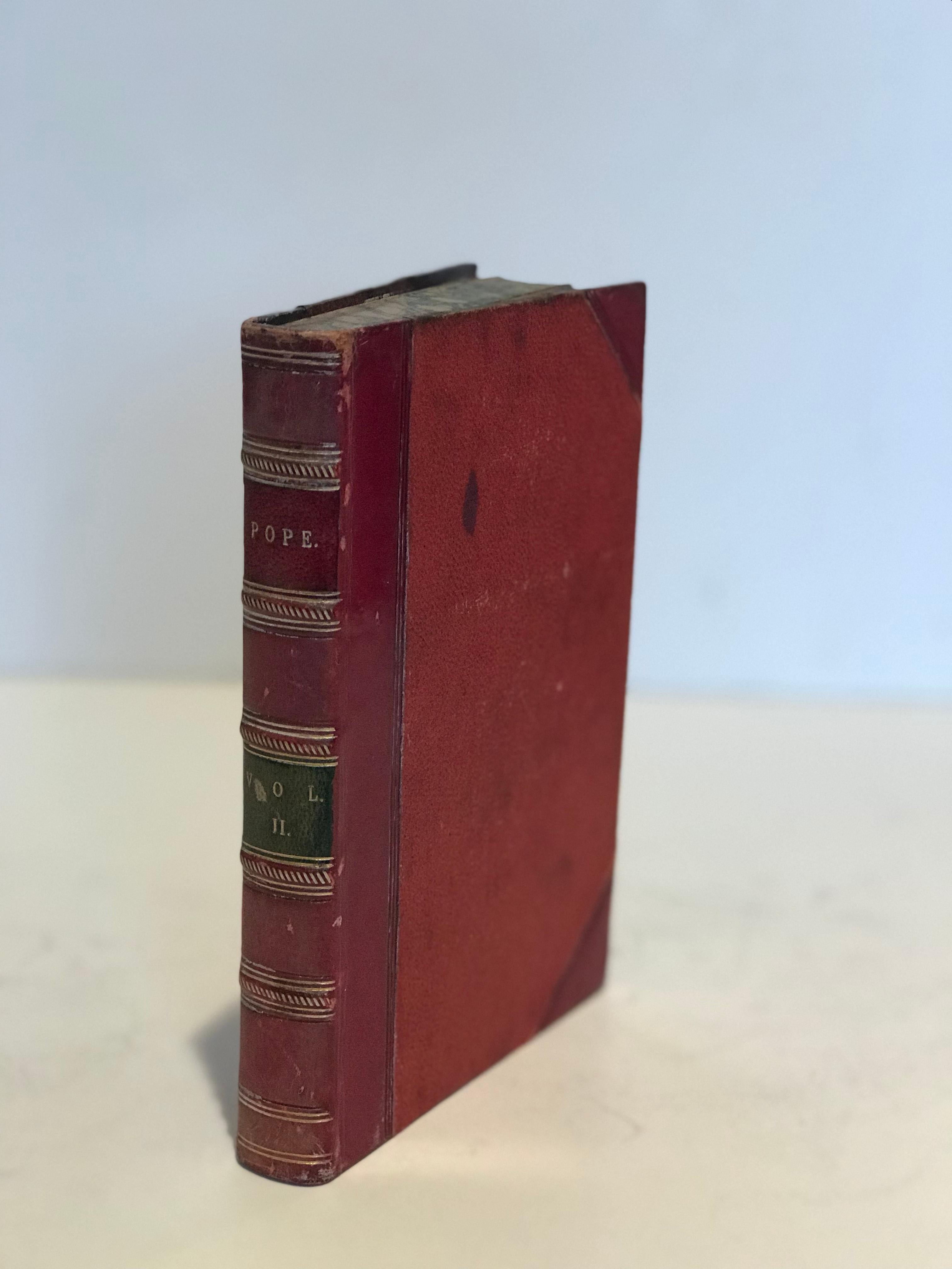 Collection of 10 Antique Red Leather Books 8