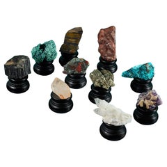 Collection of 10 Cabinet Scale Natural Mineral Specimens