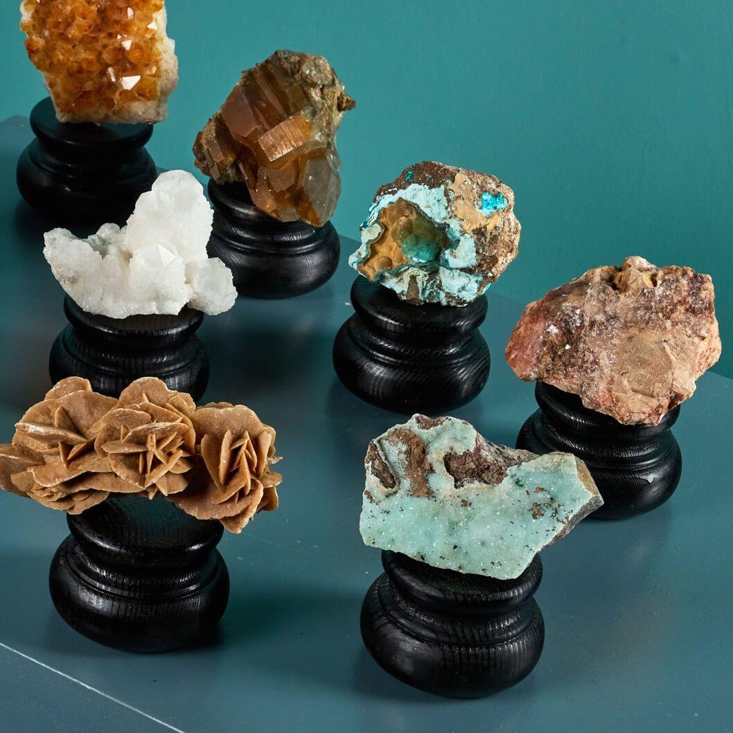 Colección de 10 Especímenes Minerales Naturales en Bastante bueno estado para la venta en Wormelow, Herefordshire