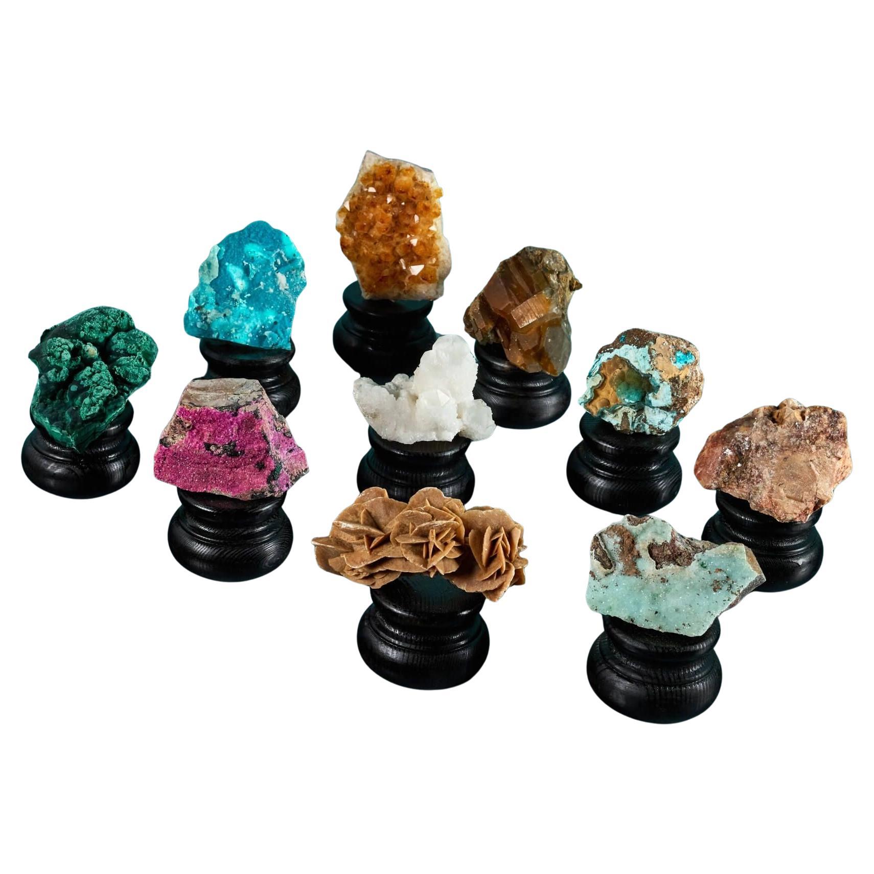 Colección de 10 Especímenes Minerales Naturales en venta