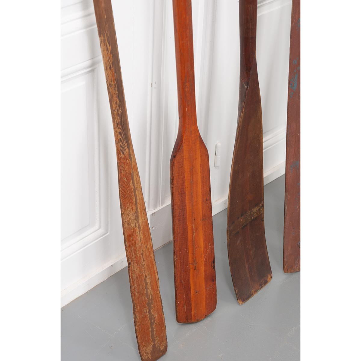 20th Century Collection of 10 Vintage Oars