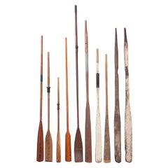 Collection of 10 Vintage Oars