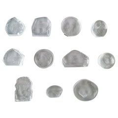 Collection of 11 Art Glass Sculptures with Animal Motifs, Swedish Design Collection of 11 Art Glass Sculptures with Animal Motifs, Swedish Design