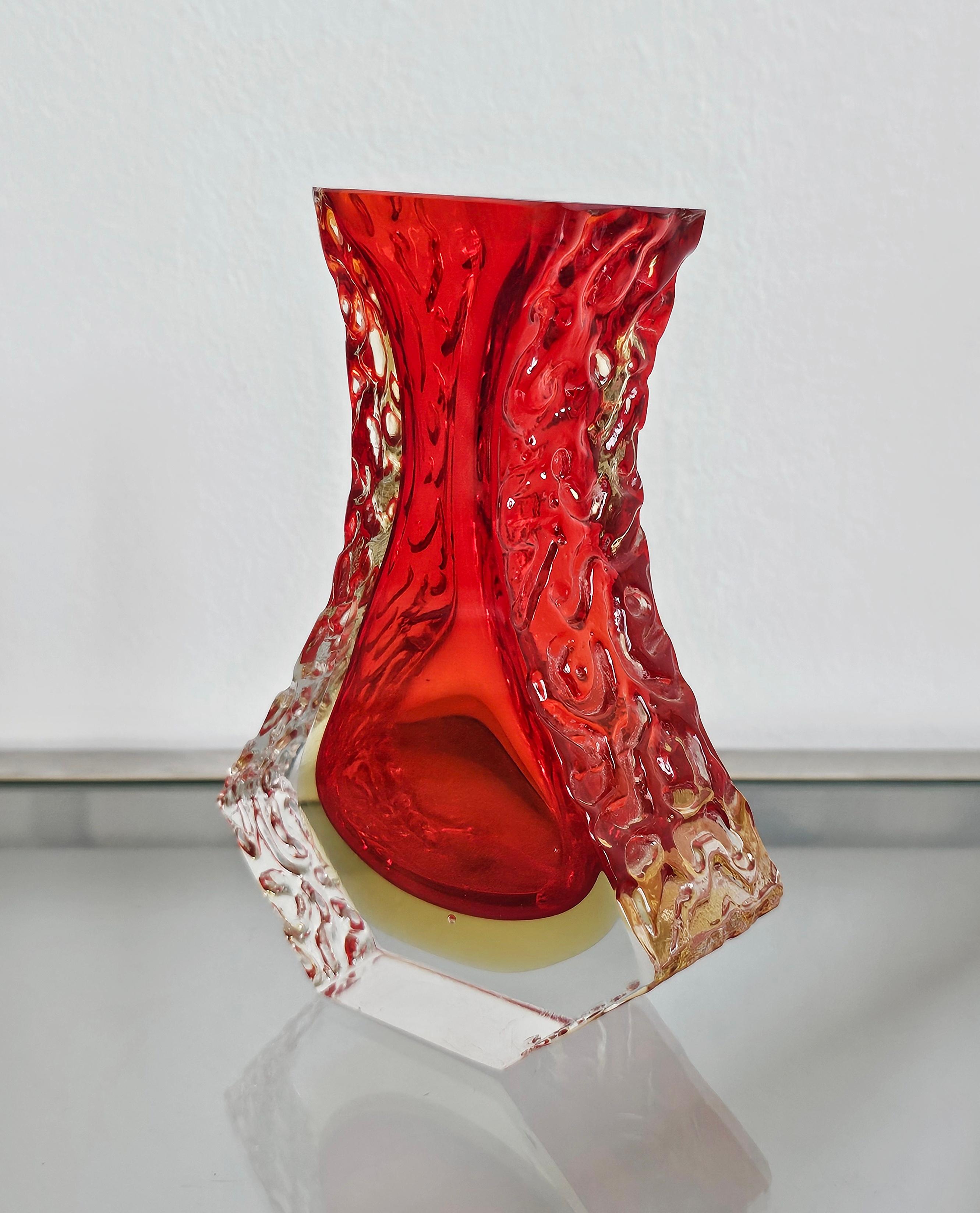 Italian Collection of 11 Mid Century Modern Sommerso Glass Vases, Italy 1960s and 1970s For Sale
