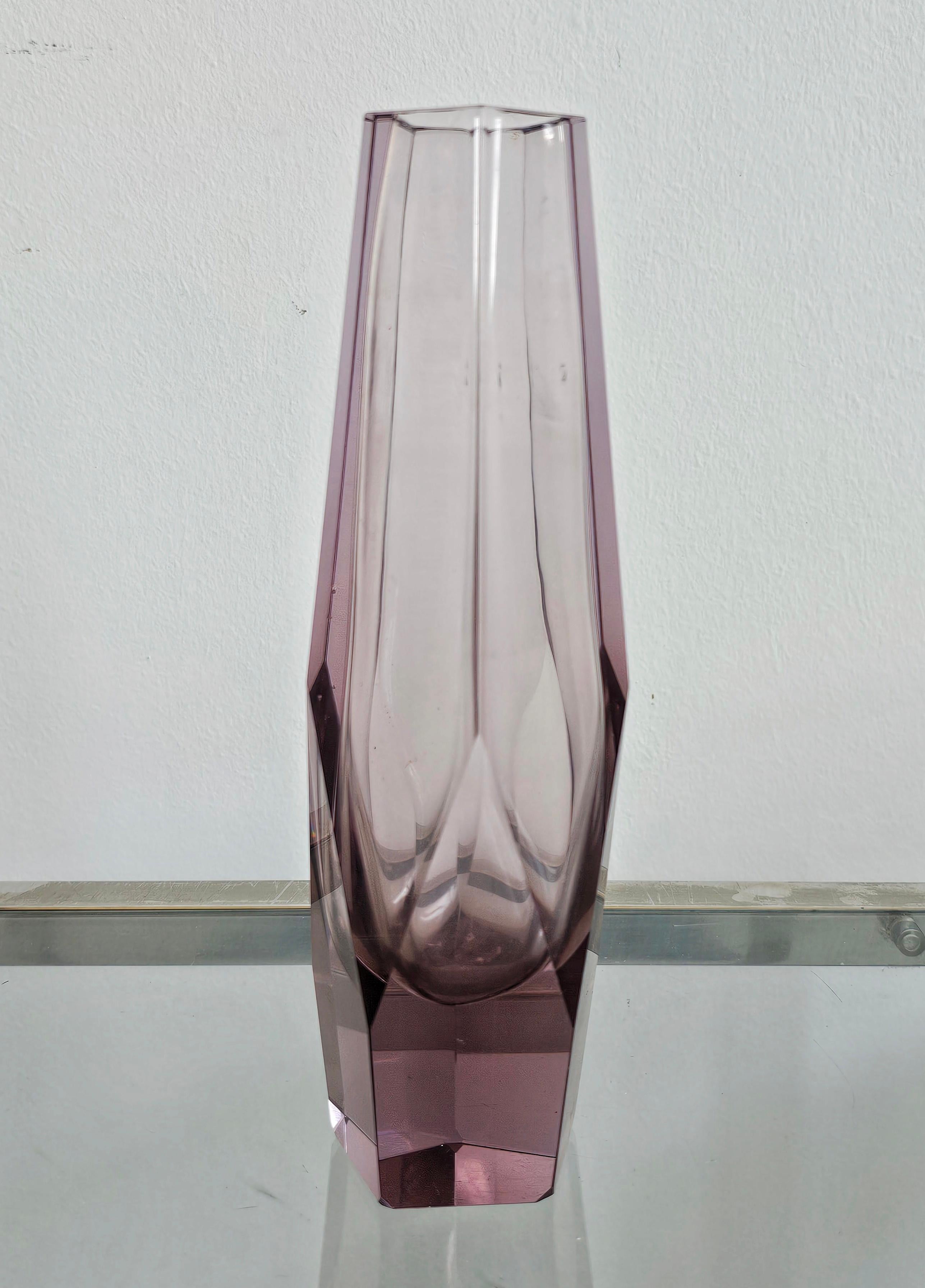 Late 20th Century Collection of 11 Mid Century Modern Sommerso Glass Vases, Italy 1960s and 1970s For Sale