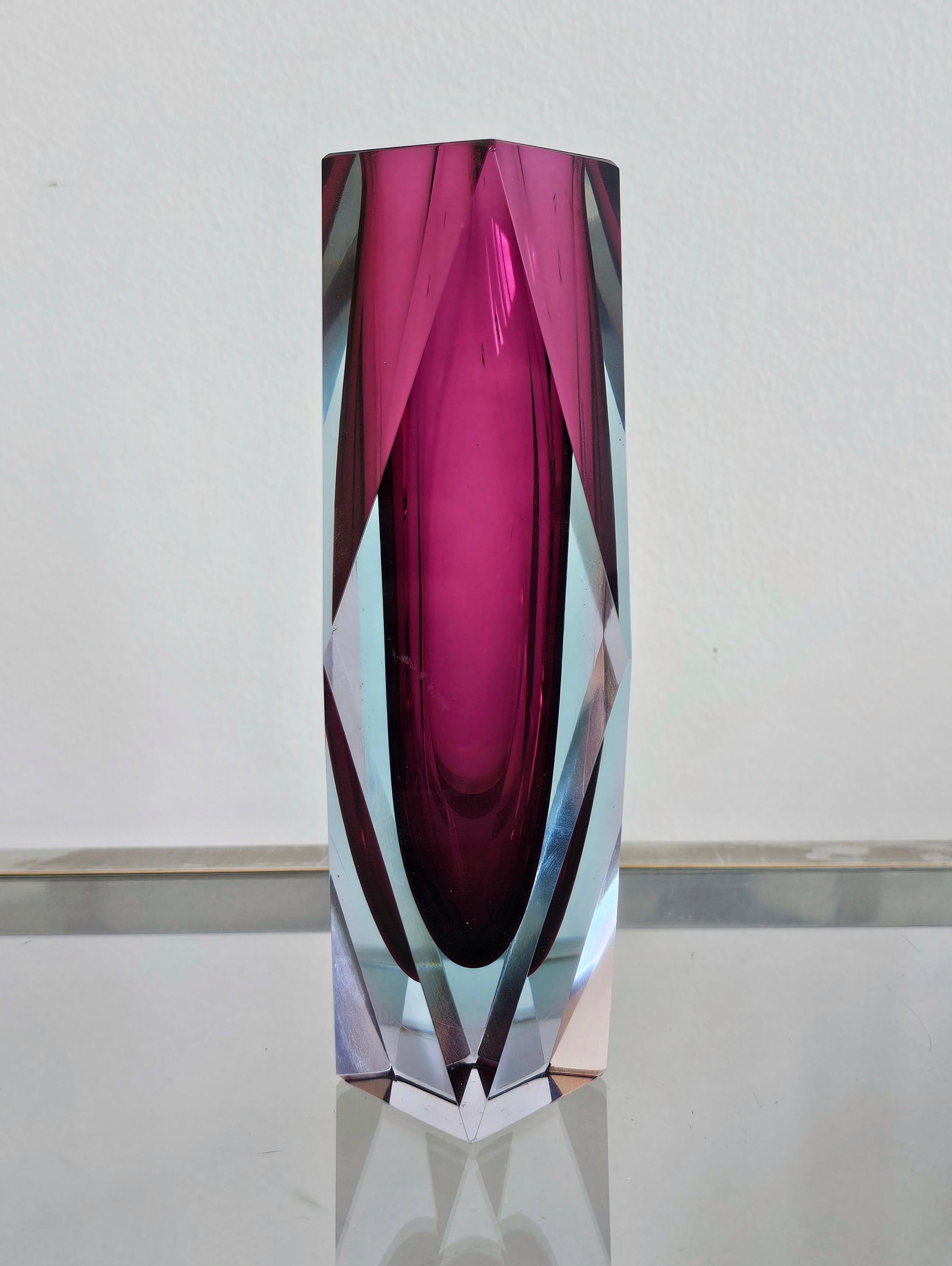 Collection of 11 Mid Century Modern Sommerso Glass Vases, Italy 1960s and 1970s For Sale 2
