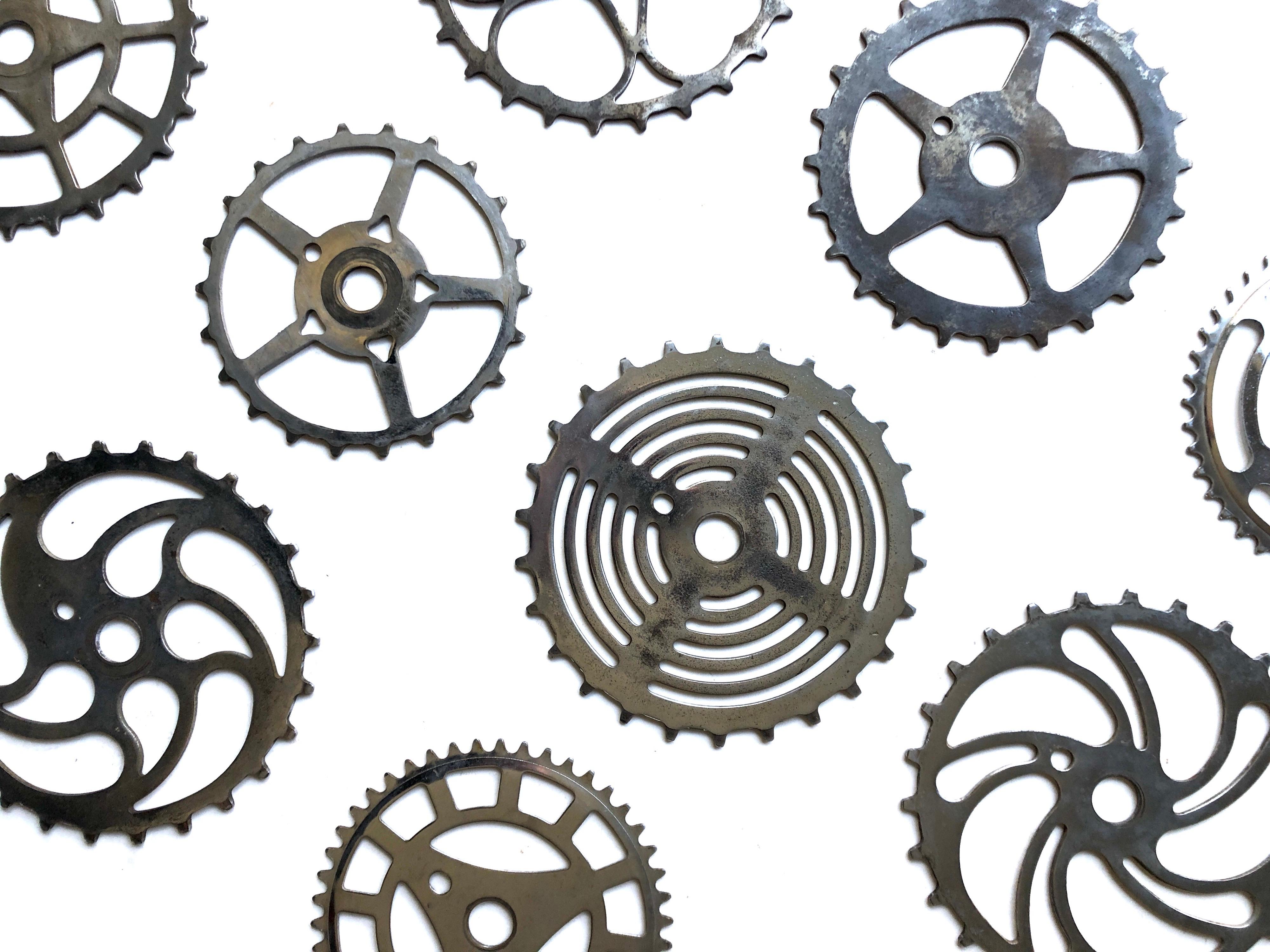 Industrial Collection Of 12 Antique and Vintage Bicycle Sprockets
