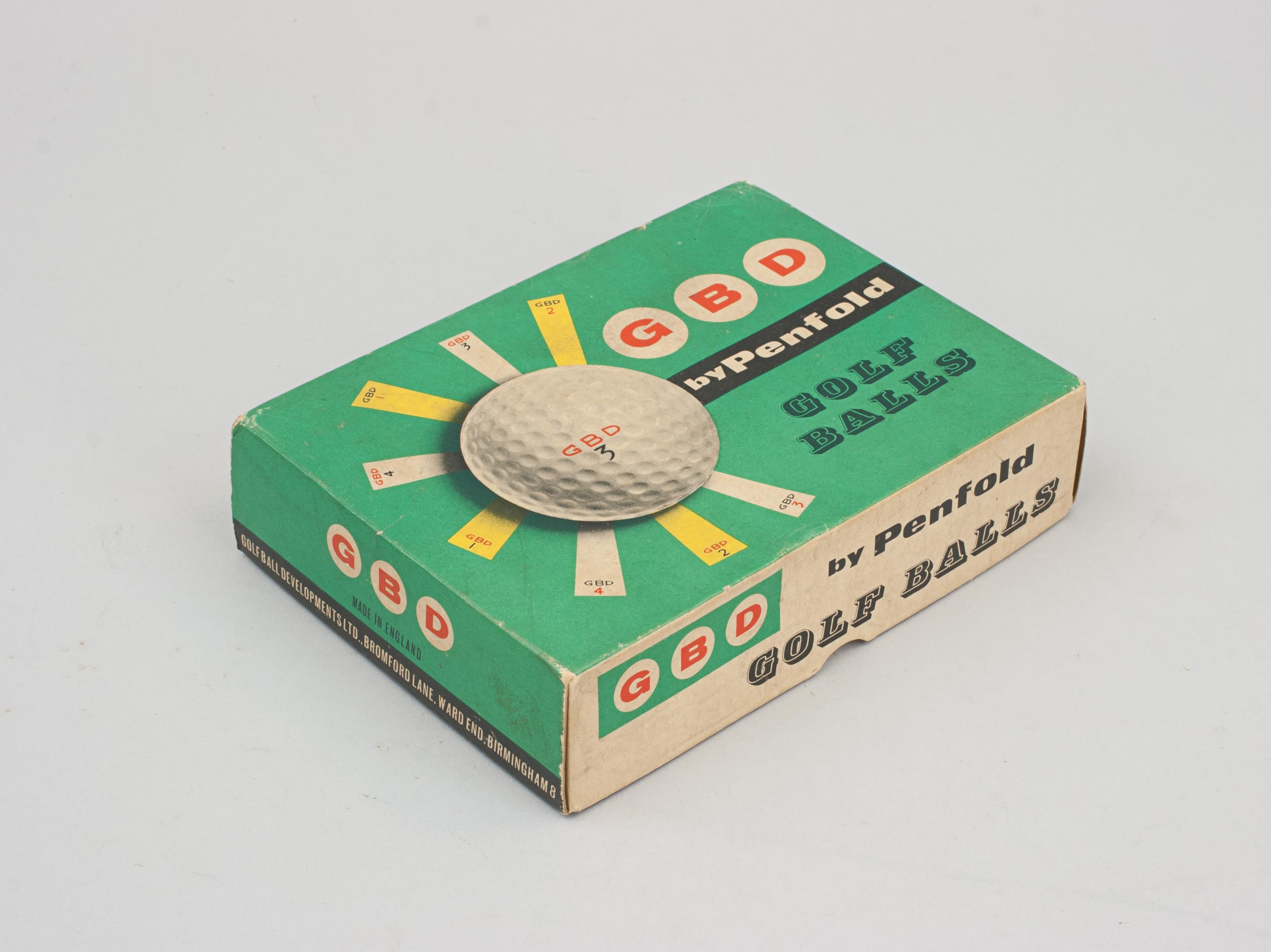 Kollektion von 12 Original-Golfballkasten. Silver King, North Berwick usw. im Angebot 2