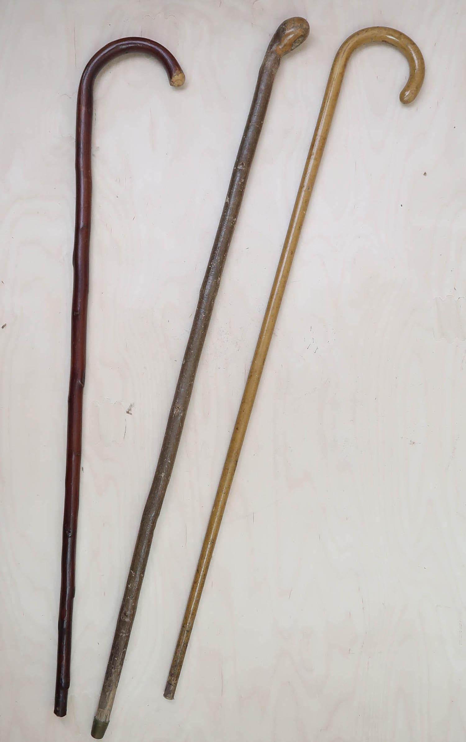 The Collective of 13 Antique Walking Sticks. Anglais. C.1910 Bon état - En vente à St Annes, Lancashire