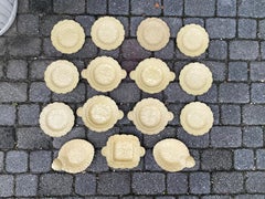 Collection of (15) 19th Century English Drabware Plates, Unmarked