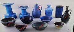 Collection of 15 Swedish ceramics, Mid 20 Century, Friberg, Nylund, Staalhane