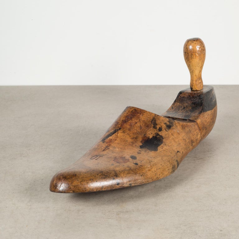 Collection of 17 Antique Wooden Shoe Forms, c.1920 For Sale at 1stDibs