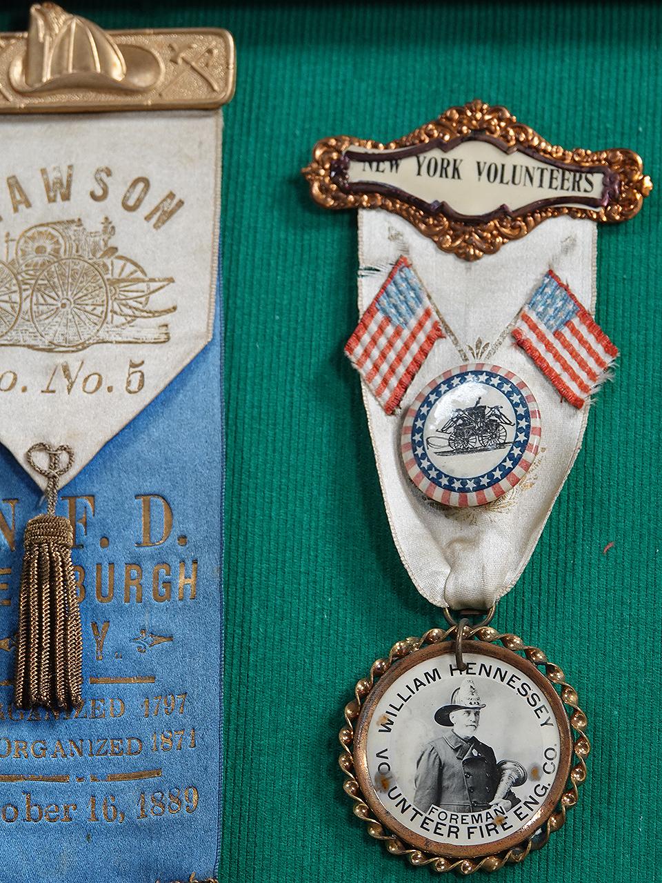 Victorian Collection of 1800s Fire Fighters Badges For Sale