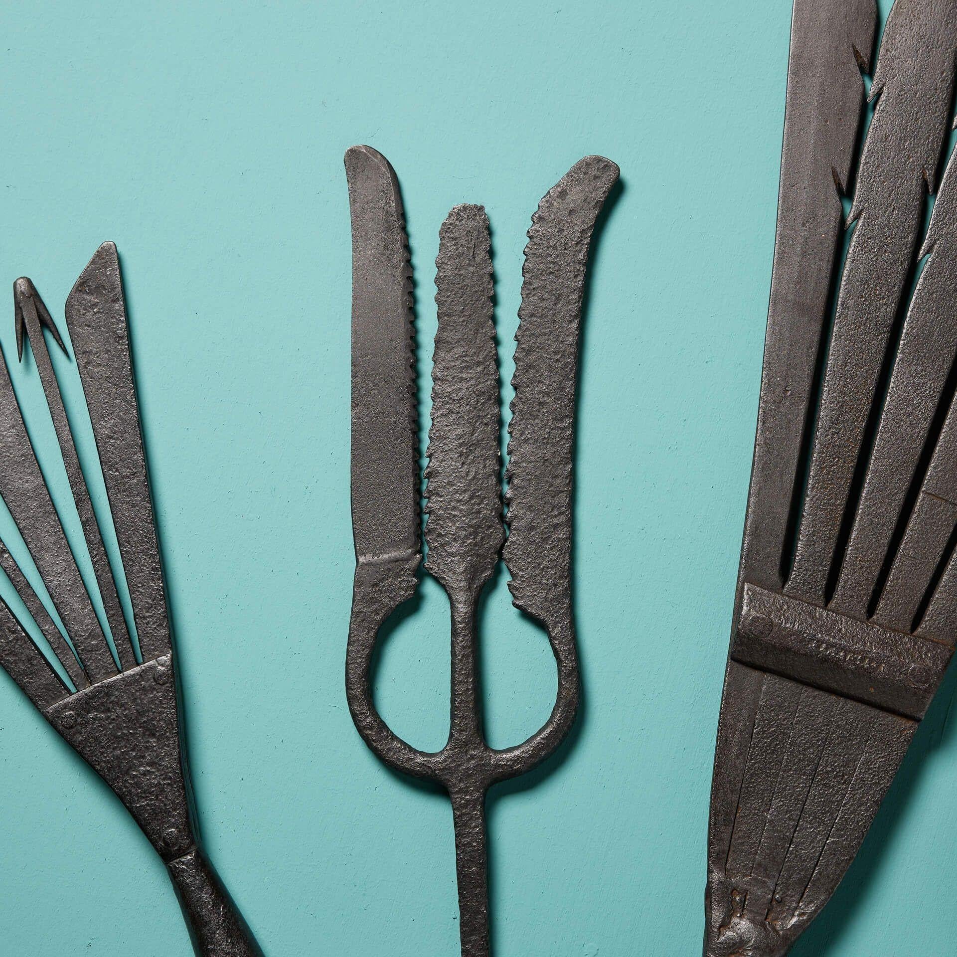 18th Century Collection of 18th & 19th Century Antique Eel Spears For Sale