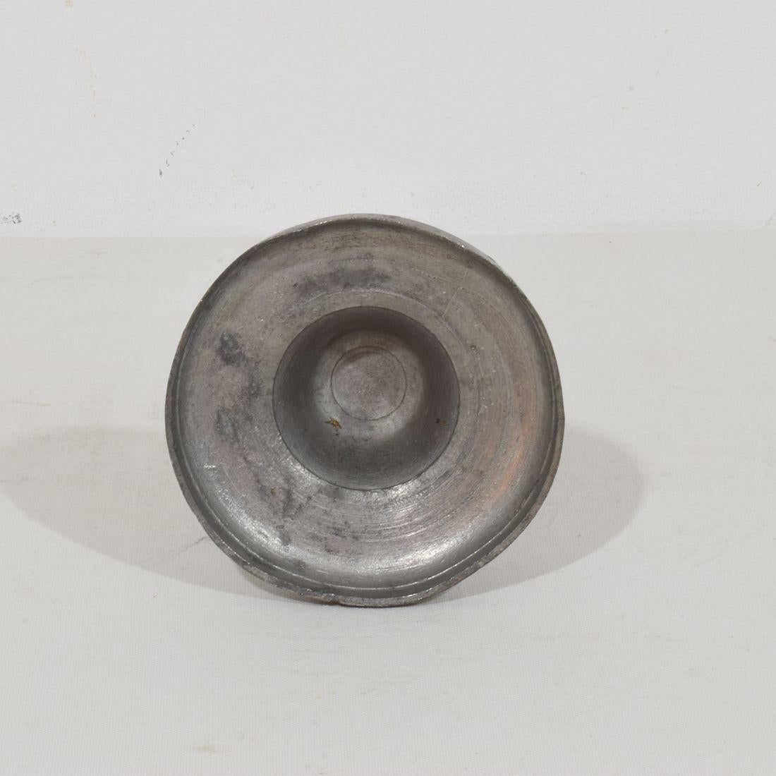 Collection of 18th-19th Century French Pewter Candleholders 8